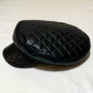 Black Leather Newsboy🖤